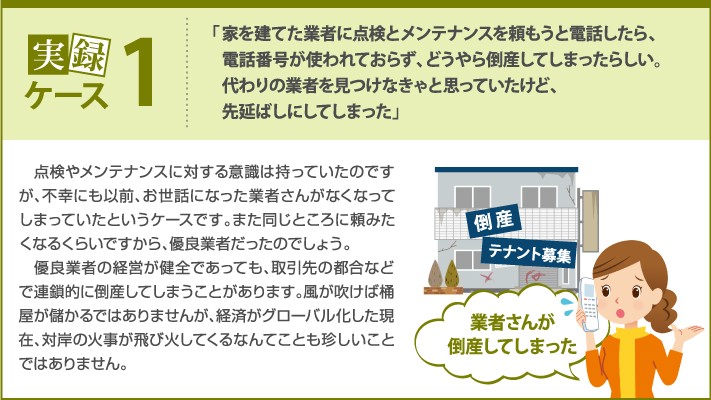ケース1 業者の倒産