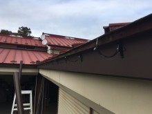 軒金具、軒樋取り付け