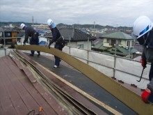 板金屋根解体