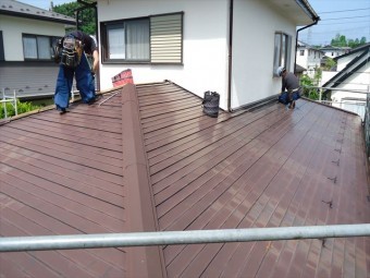 既存板金屋根解体