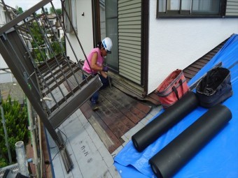 バルコニー解体