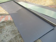 カラーGL鋼板で屋根材作成