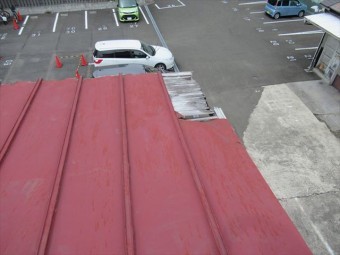 瓦棒屋根飛散