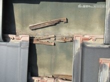 瓦を剥がした部分の瓦桟状況