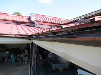 雨樋・破風 調査現場