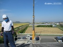 レッカー撤去煙突