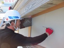 外壁コーキング処理仕上げ