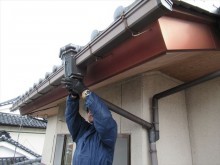 竪樋の解体