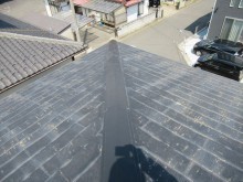 隅棟板金の様子