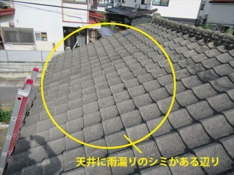 セメント瓦の雨漏り調査