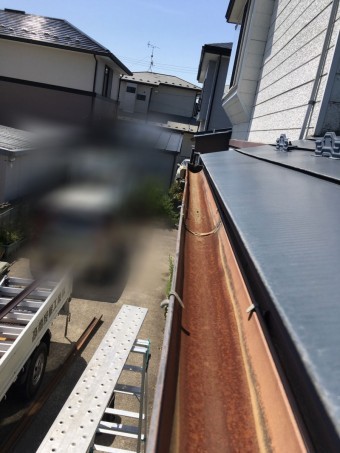 錆びの酷い軒樋