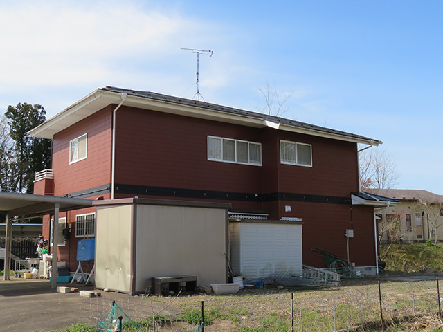 棟板金が飛ばされたS様邸